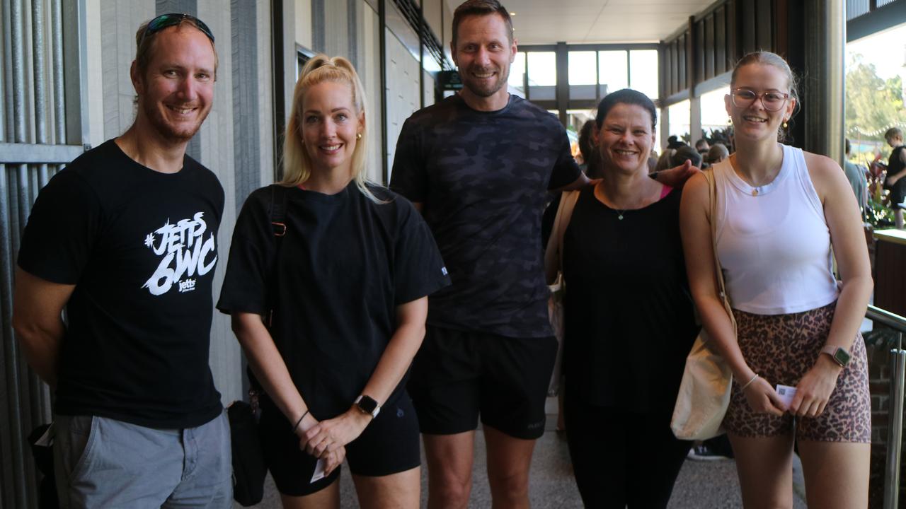 Sam Stoner, Mel Ottaway, and Steve, Liz and Jemma Bosch.