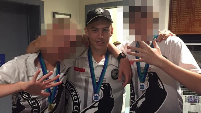 Charlie Scott, pictured with friends, has been described as a ‘great kid’. Picture: Facebook