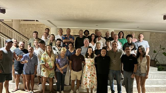 Aussie tourists at Le Meridien Noumea resort