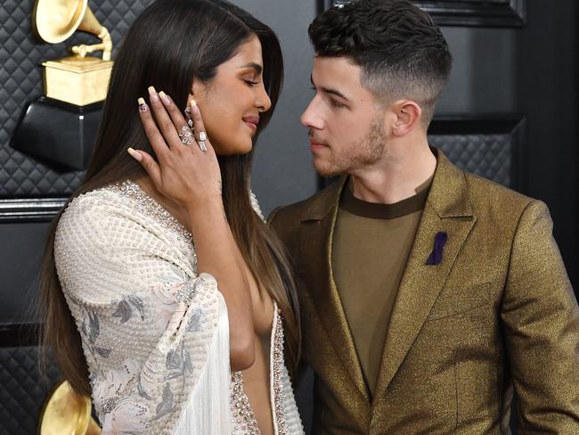 Priyanka Chopra Jonas with her husband, Nick Jonas. Picture: Getty Images