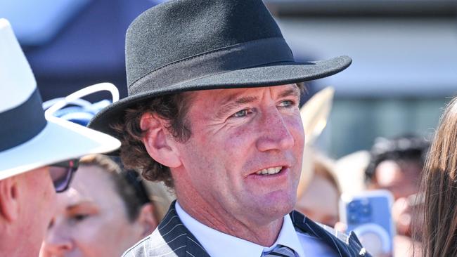 Trainer Ciaron Maher  after Another Wil won the Good Friday Appeal Plate at Flemington Racecourse on March 02, 2024 in Flemington, Australia. (Photo by Reg Ryan/Racing Photos via Getty Images)