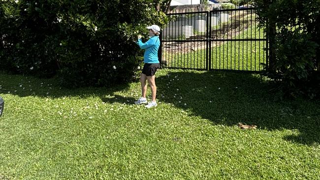 A Mission Beach resident managing the verge at their property following Cassowary Coast Regional Council's new Road Verge Maintenance Policy. Picture: Supplied