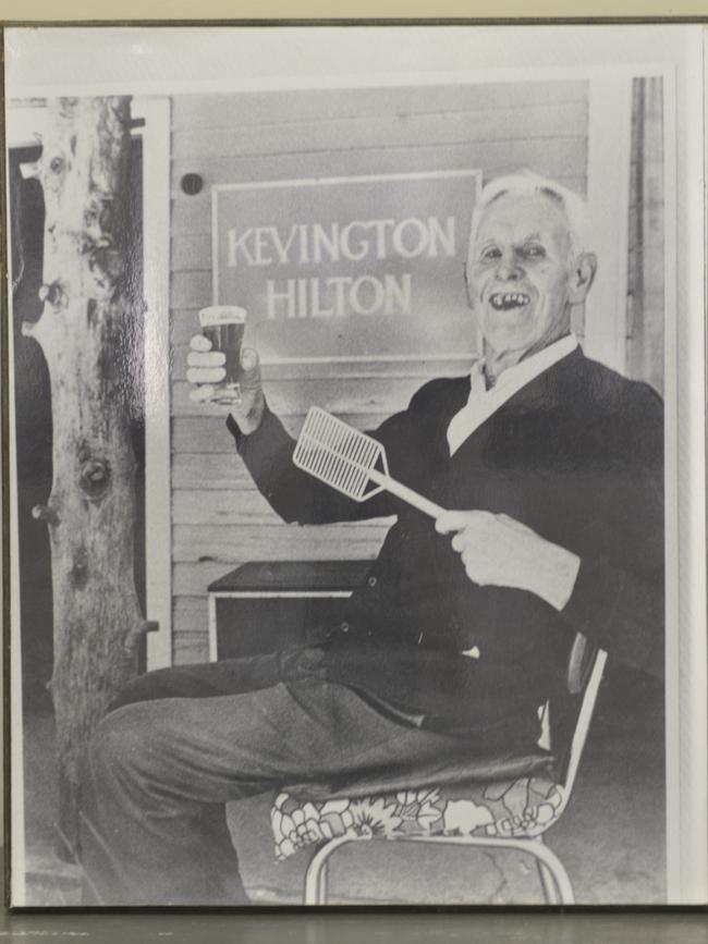 Clarry Poole outside the Kevington Hotel, nicknamed the Kevington Hilton. 