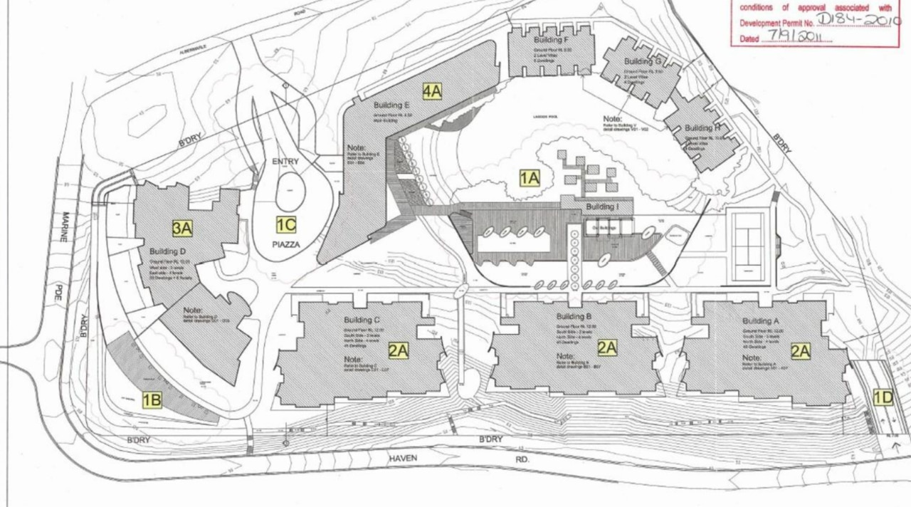 Site plan for The Pearl Resort. Picture: Channine Design