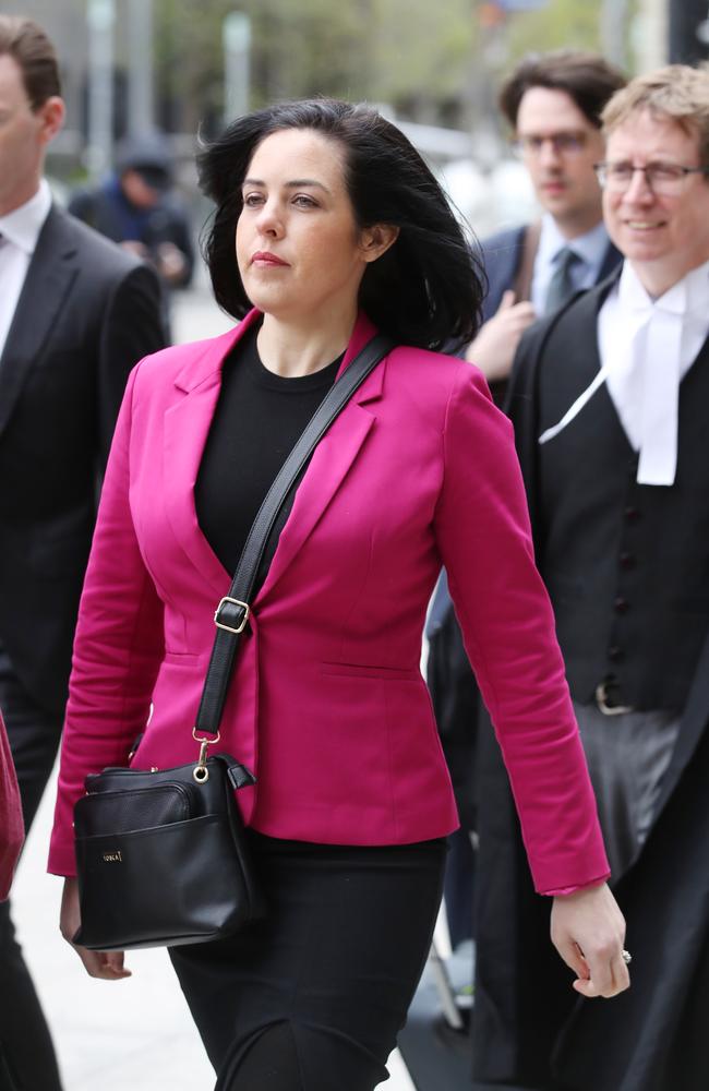 Moira Deeming outside court. Picture: David Crosling