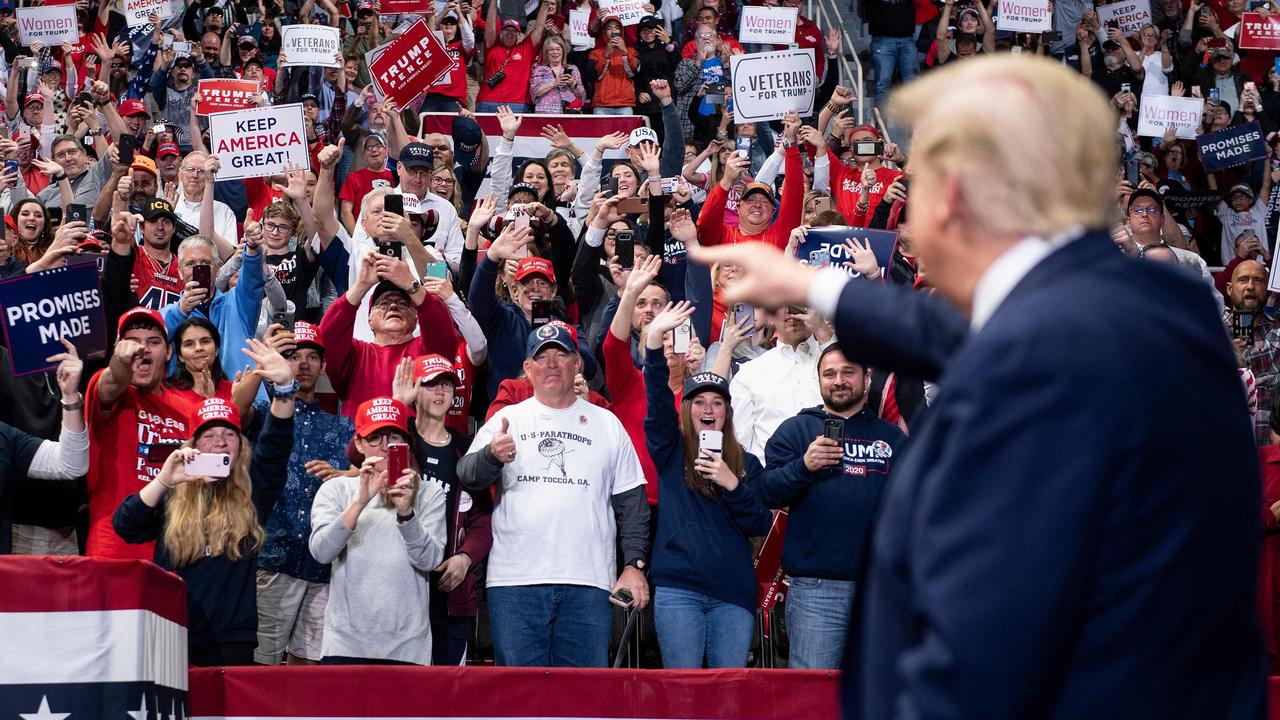 President Donald Trump has announced his return to the campaign trail on June 19. Picture: Brendan Smialowski/AFP