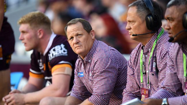 Broncos coach Kevin Walters at Suncorp Stadium on Saturday. Picture: NRL Photos