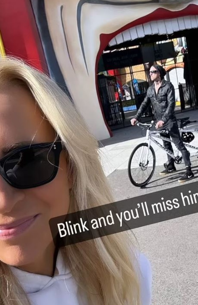 Carrie Bickmore hangs out with Travis Barker in Melbourne, but all is not as it seems.