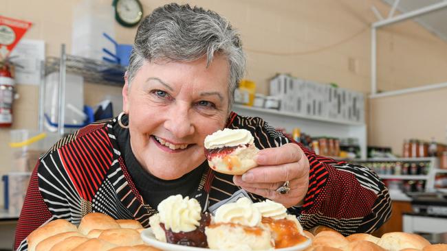 Sharyn Muller, deputy state president SACWA with scones at the Royal Show. Picture: Brenton Edwards