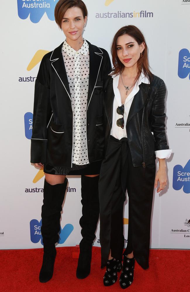 Ruby Rose and Jessica Origliasso rekindled their relationship after filming On Your Side last year. Picture: Leon Bennett/Getty.