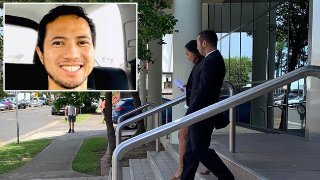 Carlito Raistrick, also known as Carl Desacola, leaves court with a woman on Thursday. INSET: Carlito Raistrick.