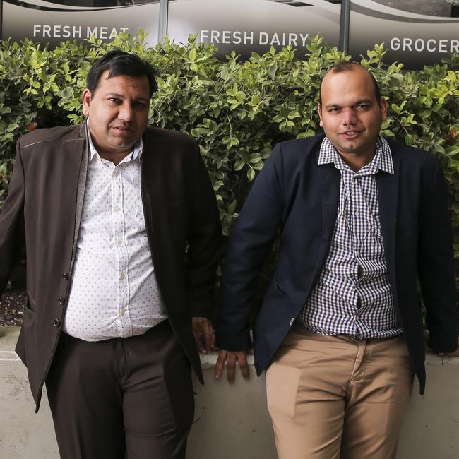 Gaurav Bansal (right) and his brother Vishal have invested in IGA supermarkets across the nation. Gaurav’s company Om Mahalaxmii was put into liquidation last month. Pic: Mark Cranitch.