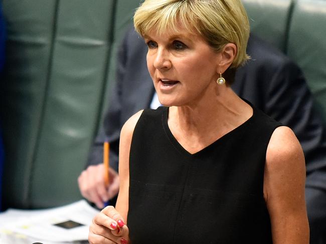 Julie Bishop is ready to stand in as Acting PM. Picture: Getty Images.