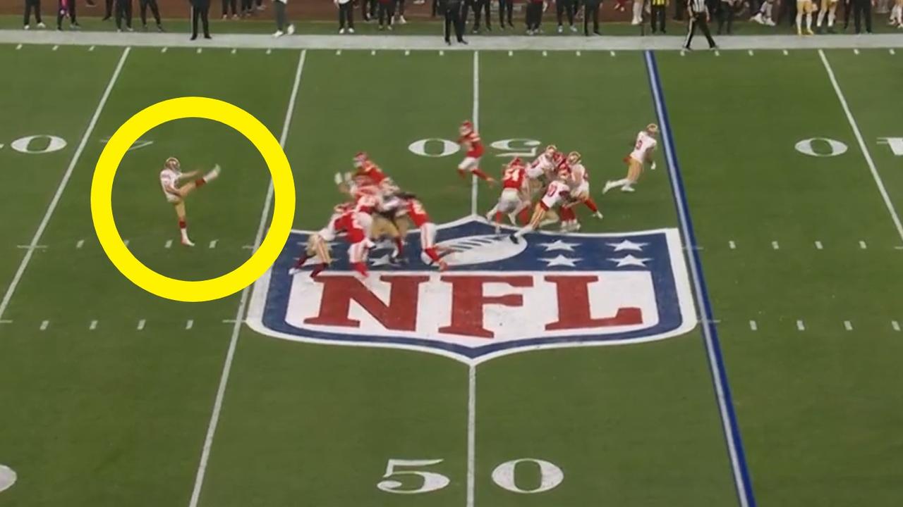 Mitch Wishnowsky nailed a perfect punt for the 49ers. Photo: ESPN.