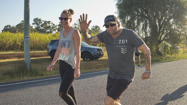 Jerri Hartnett and Brad Lawson making the most of a Sunday Run for MI Life. October 17, 2021 Picture: Marty Strecker