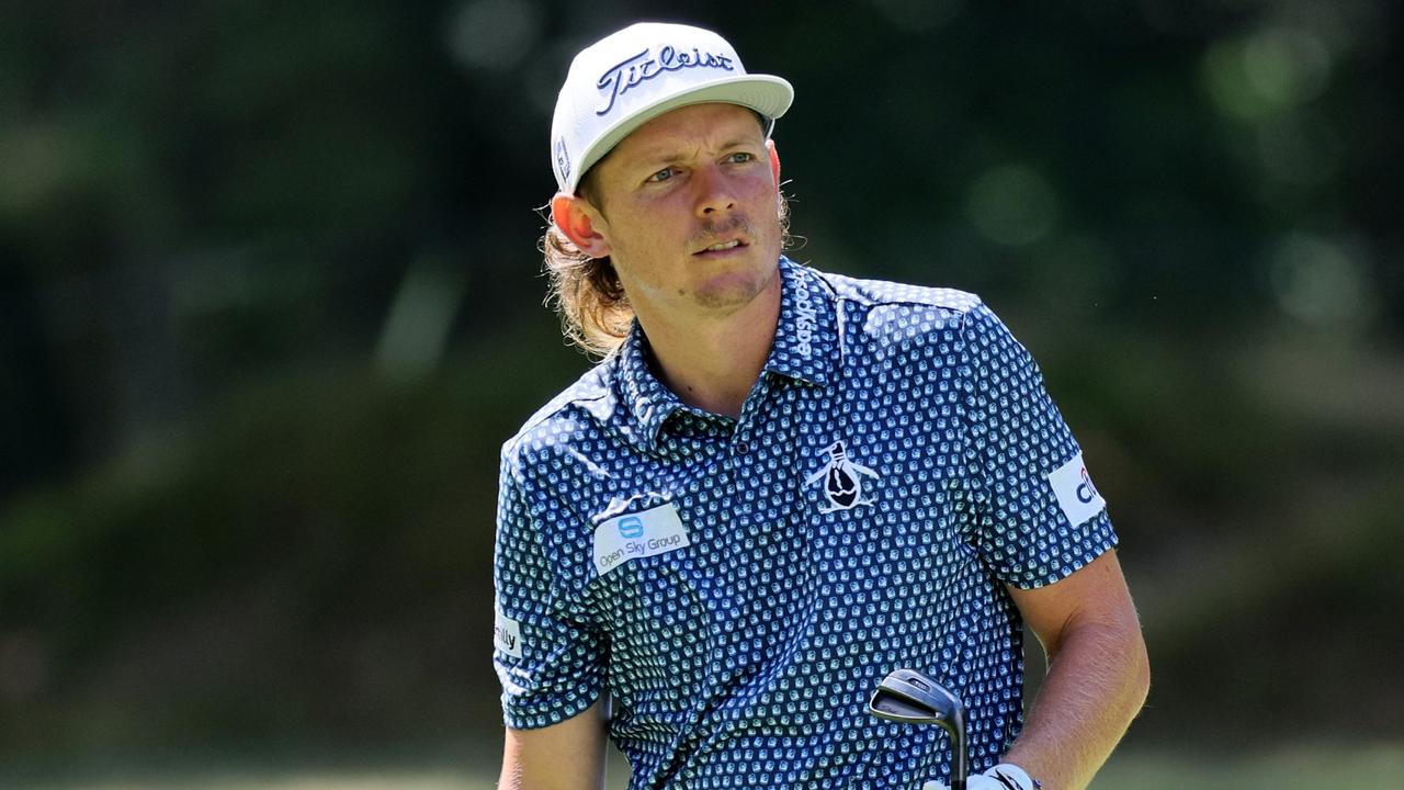 BOLTON, MASSACHUSETTS - SEPTEMBER 01: Cameron Smith of Australia during the pro-am prior to the LIV Golf Invitational - Boston at The Oaks golf course at The International on September 01, 2022 in Bolton, Massachusetts. (Photo by Andy Lyons/Getty Images)