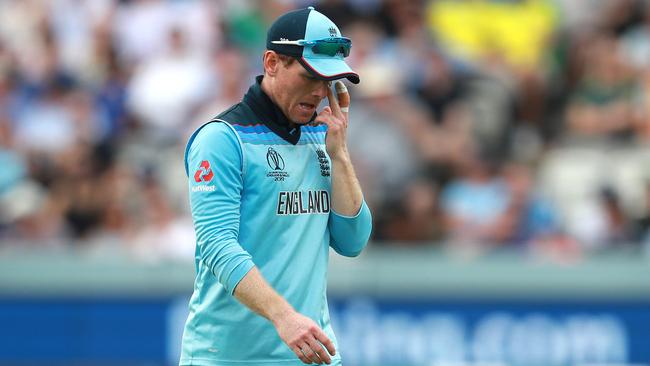 Eoin Morgan was left with plenty of headaches after the Australian defeat. Picture: Getty