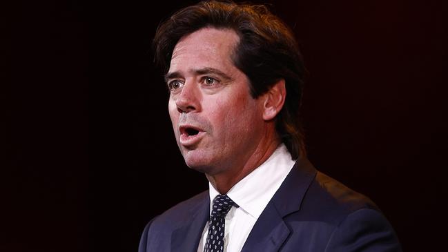 Gill McLachlan speaks during the season aunch at Malthouse Theatre. Picture: Getty Images