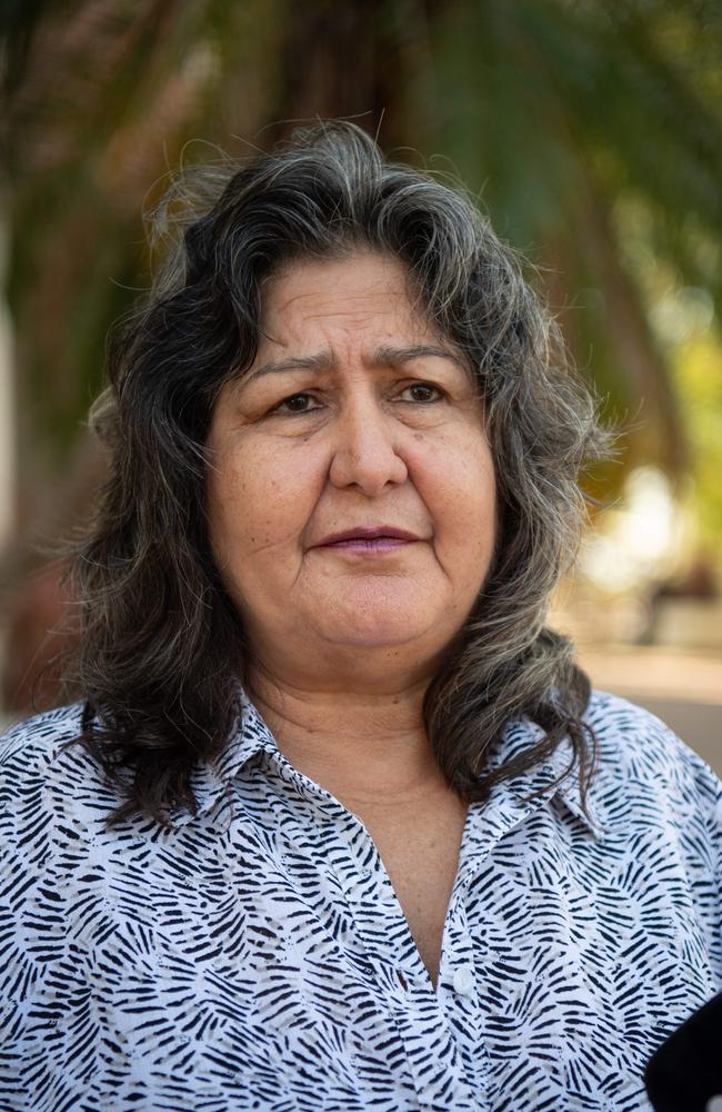 Theresa Roe outside Darwin Local Court on Tuesday May 21, following the start of the coronial inquest into her cousin Richard Roe's disappearance. Picture: Pema Tamang Pakhrin