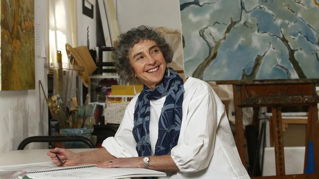 Artist and art patron Michelle Belgiorno-Nettis at her Mosman studio. Picture: John Appleyard