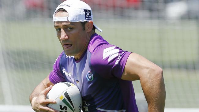 Melbourne Storm training at Goschs Paddock. Cooper Cronk. Pic: Michael Klein