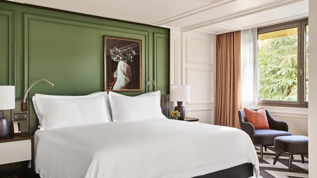 Suite accommodation at Rosewood Villa Magna in Madrid, Spain.