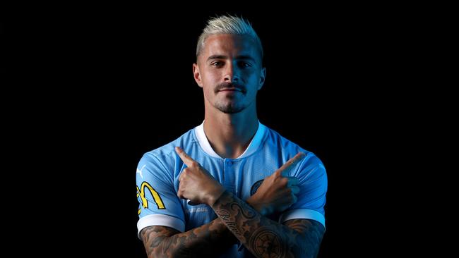 Melbourne City star Jamie Maclaren is ready for Brisbane Roar. Picture: Robert Cianflone/Getty Images