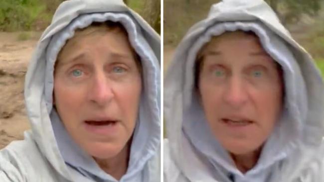 Ellen DeGeneres updated her followers amid the floods in Montecito.