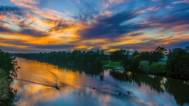 Pictured is the sunrise over the beautiful Nepean River on the shortest day in 2013. Photo: Tom Walsh