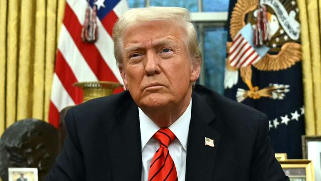 Donald Trump in the Oval Office on Tuesday (AEDT). Picture: AFP