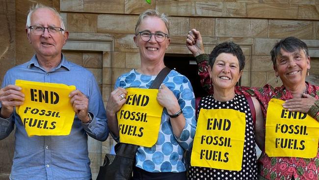 Extinction Rebellion activists avoided jail after interrupting an oil and gas meeting. Picture: Facebook