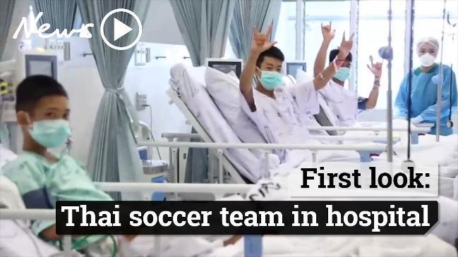 First look at the Thai soccer team recovering in hospital