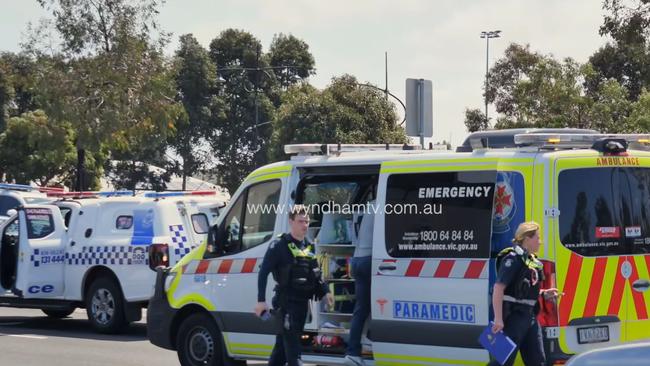 A police officer is recovering in hospital after a hit-run in Point Cook. Picture: Wyndham TV