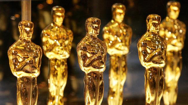 Oscar statuettes were made from plaster during World War II due to a metal shortage. Winners were invited to swap them for the real deal after the war. Picture: AFP