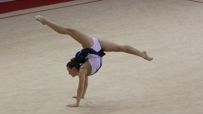 Michaela Whitehouse at the Spring Cup, Romania, where she placed ninth out of 33 internationals. 