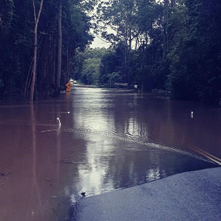 Flooding in Pomona. Picture: Instagram @tashy.jane