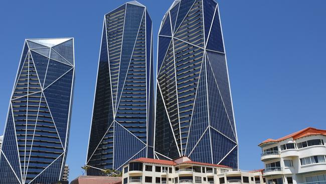 Mykonos apartments on Old Burleigh Road in front of Jewel towers. PICTURE: Quentin Tod