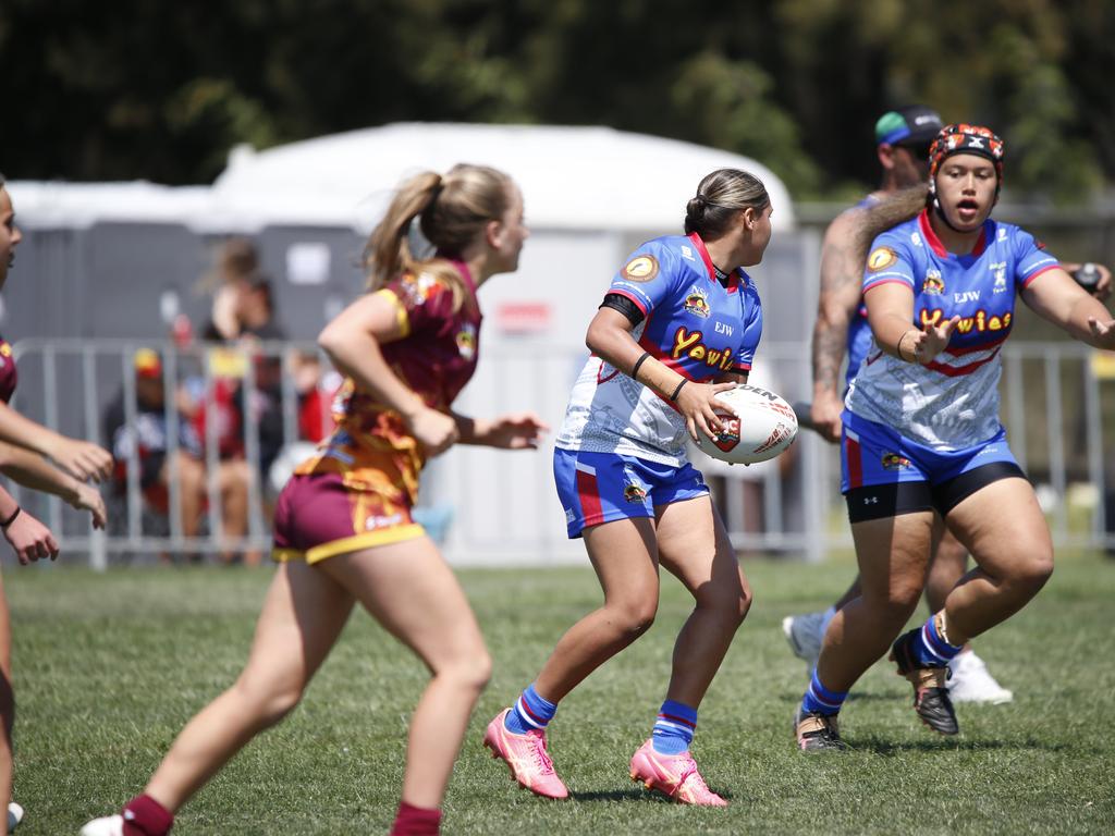 Koori Knockout - Day 4 Girls 15s GF Newcastle Yowies v Central West Maliyan Monday, 7 October 2024 Hereford St, Bathurst NSW 2795, Australia, Picture Warren Gannon Photography