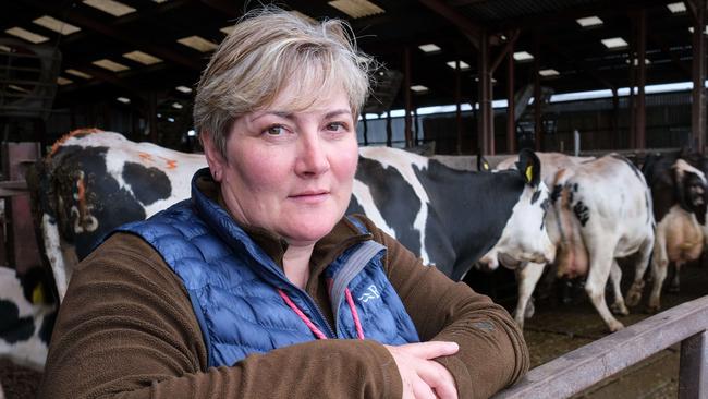 Moira Fisher described the culling of their Cumbria herd as “tremendously traumatic”. Picture: George Carrick / The Australian