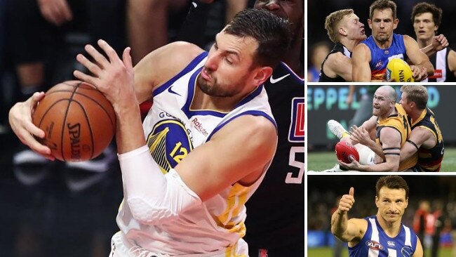 Aussie hoops legend Andrew Bogut says AFL clubs give up on star veterans too soon.