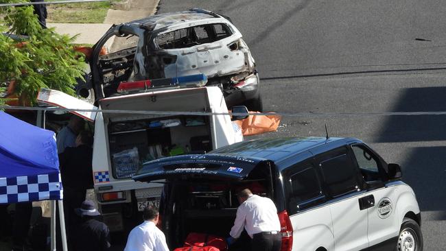 The scene of the murder suicide. Photo: Lyndon Mechielsen/The Australian