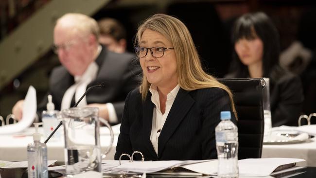 Jenny West gave evidence to parliament on Monday. Picture: Nikki Short