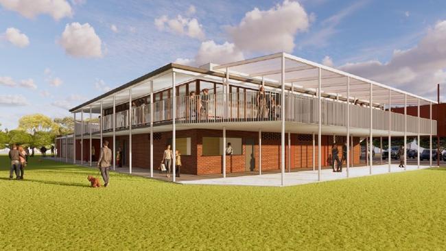 Mortlock Park will undergo a major redevelopment under a proposal by Mitcham council. Picture: Grieve Gillett Architects