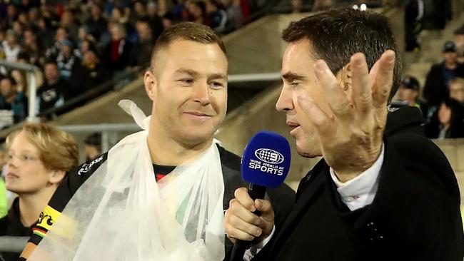 Trent Merrin has a broken finger.