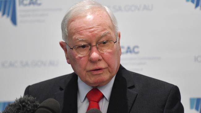 Independent Commissioner Against Corruption Bruce Lander, whose term is about to expire. Picture: AAP / David Mariuz