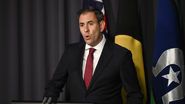 Treasurer Jim Chalmers has defended Labor’s tax plan. .Picture: NewsWire / Martin Ollman