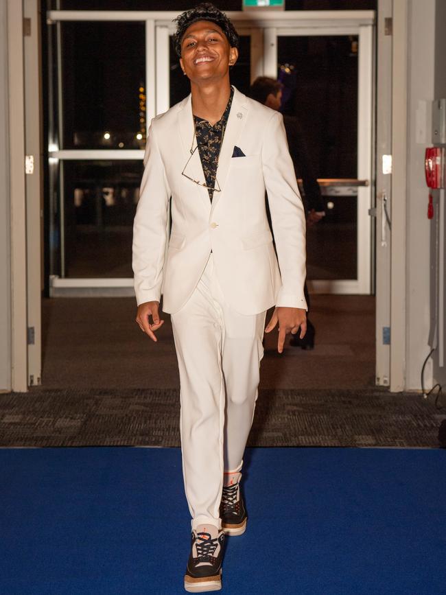 Benrelly Tawa at the Year 12 School formals of Darwin High School at Darwin Convention Centre, Darwin. Picture: Pema Tamang Pakhrin.
