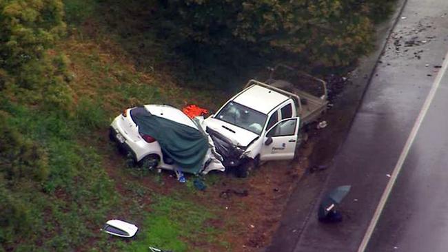 A child has been seriously injured and a woman has died after a horror head-on crash north west of Brisbane. Picture 7 News
