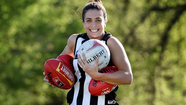 Ash Brazill will finally play her first game for Collingwood. Picture: Jay Town