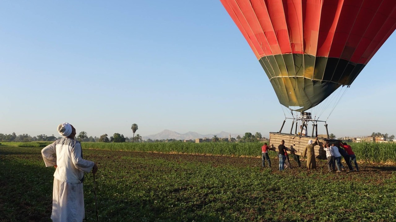 My hot air balloon crashed in Egypt and I lived to tell the tale ...